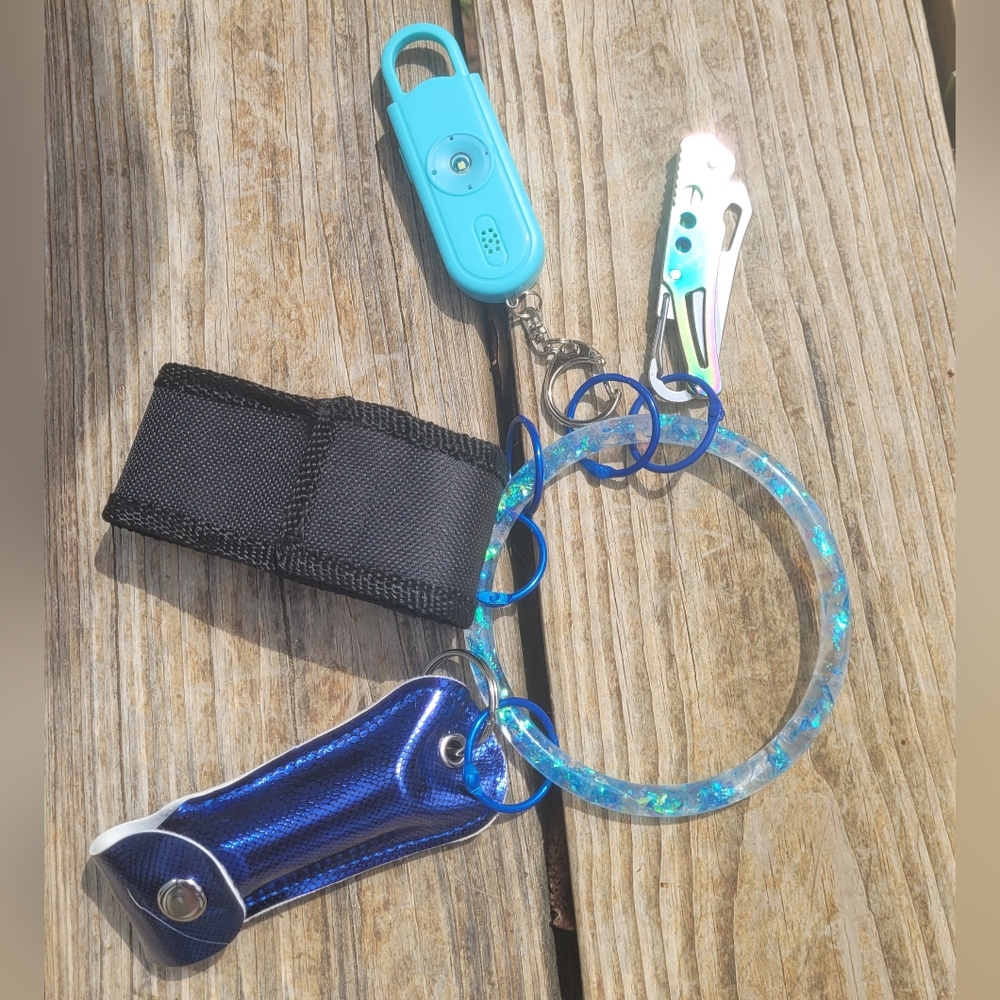 Blue Self-defense keychain